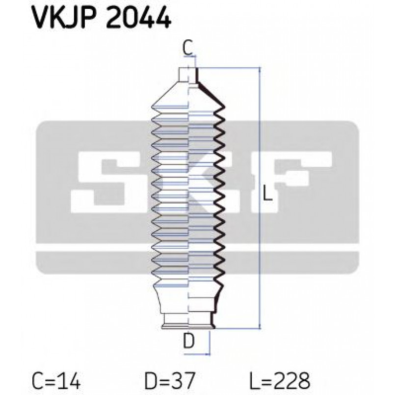 VKJP 2044 SKF - Пильовик привідного валу